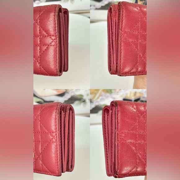 DIOR Cannage Quilted Compact Trifold Wallet ๐โค๏ธ๐ฅ - Picture 17 of 17